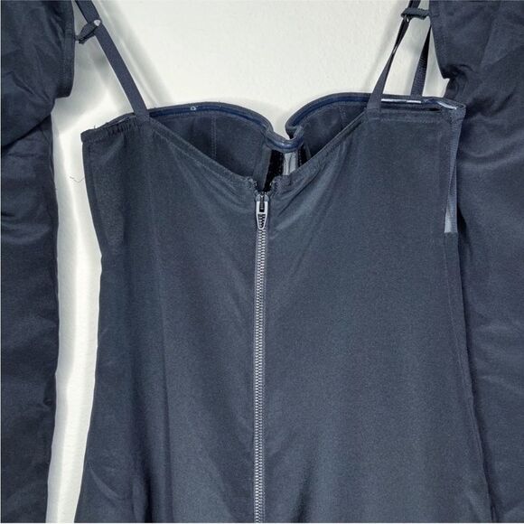 Alexander Wang Black Long Sleeve Dress with Sheer Detail, US2 - Picture 7 of 10